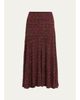 Ulla Johnson Fiona Fit & Flare Jersey Midi Skirt - 1