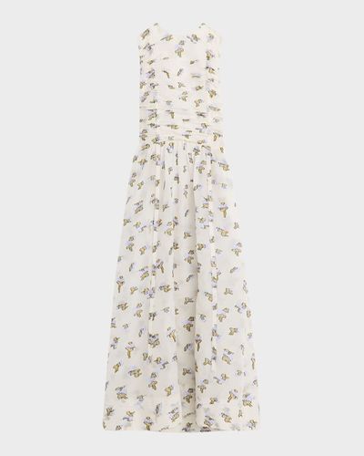 Ulla Johnson Fleurine Silk Organza Midi Dress