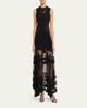 Ulla Johnson Floral Lace Silk Crepe De Chine Gown - 2