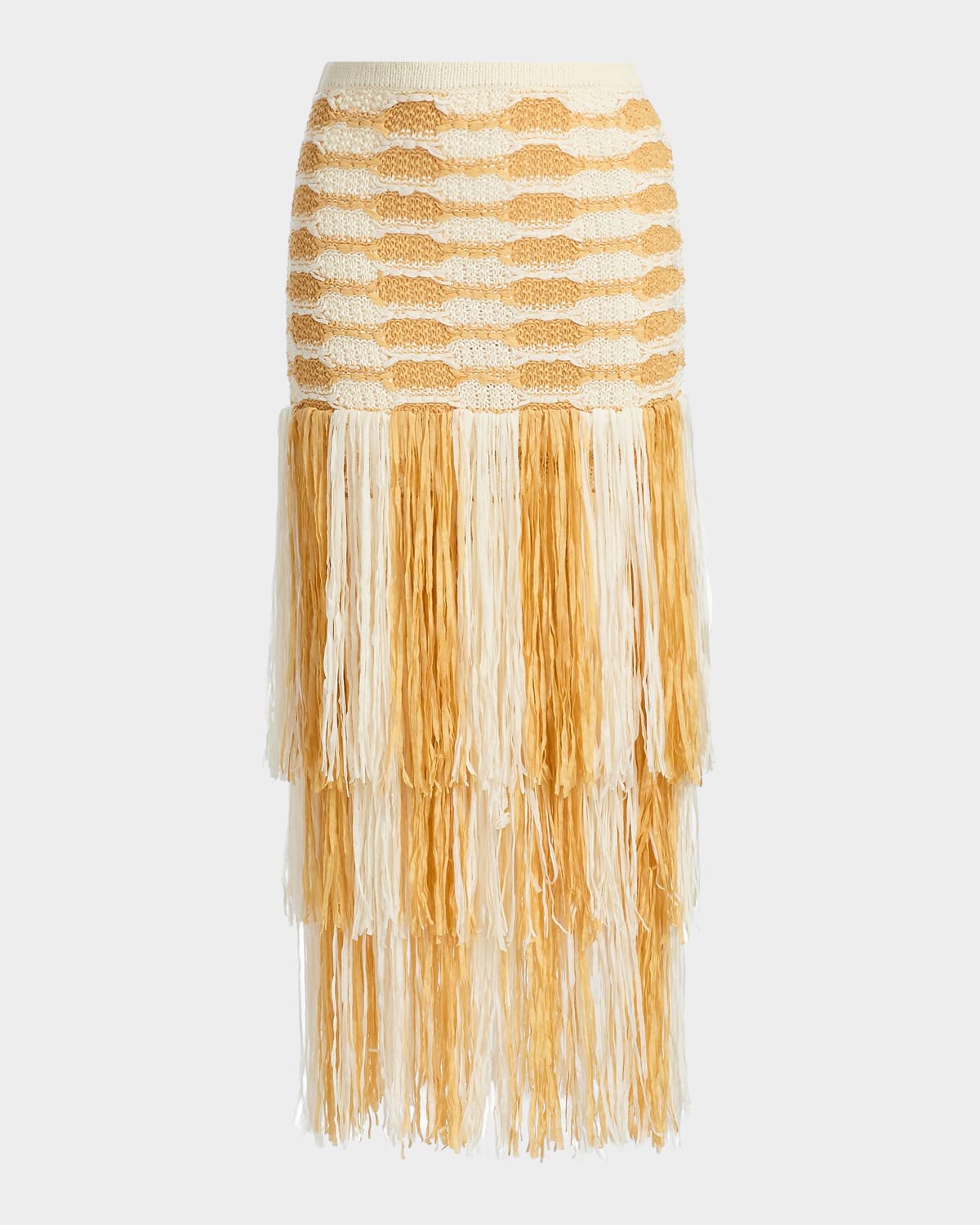 Ulla Johnson Giulietta Fringe Midi Skirt