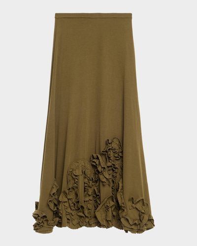 Ulla Johnson Heloise Jersey Wool Midi Skirt