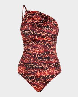 Ulla Johnson Ibiza Ruched One-Piece Swimsuit