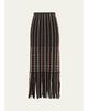 Ulla Johnson Inez Fringe Knit Midi Skirt - 1