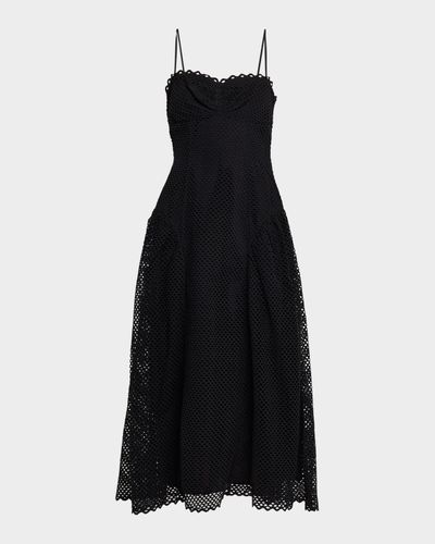 Ulla Johnson Isotta Eyelet Cotton Midi Dress