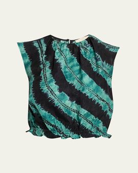 Ulla Johnson Kaia Shibori Tie-Dye Top