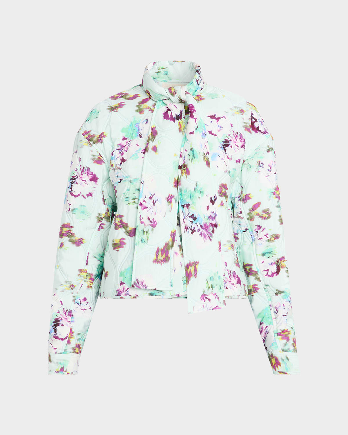 Ulla Johnson Lilith Quilted Silk Scarf Jacket