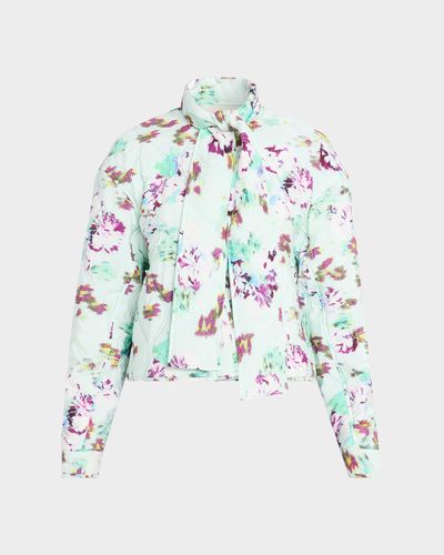 Ulla Johnson Lilith Quilted Silk Scarf Jacket