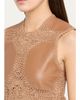 Ulla Johnson Livia Sleeveless Crochet Leather Top - 5
