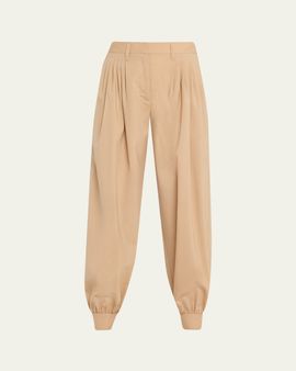 Ulla Johnson Luella Pleated Wool-Blend Pants