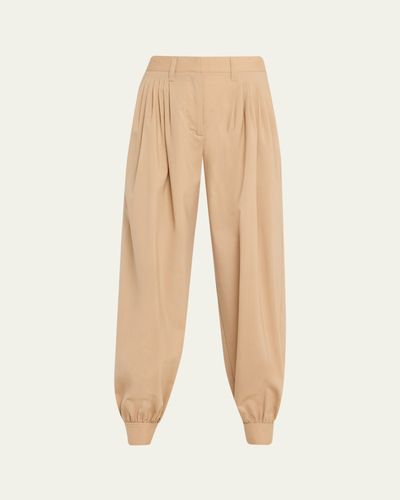 Ulla Johnson Luella Pleated Wool-Blend Pants