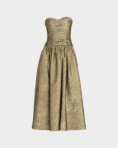 Ulla Johnson Lumina Strapless Taffeta Dress