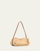 Ulla Johnson Marina Raffia Scalloped Leather-Trim Shoulder Bag - 3