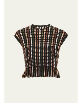 Ulla Johnson Natia Short-Sleeve Knit Top