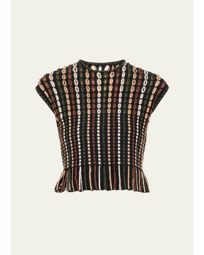Ulla Johnson Natia Short-Sleeve Knit Top