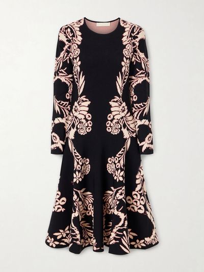 ULLA JOHNSON Nerissa floral-jacquard midi dress