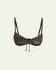 Ulla Johnson Noa Tie-Front Bikini Top - 1