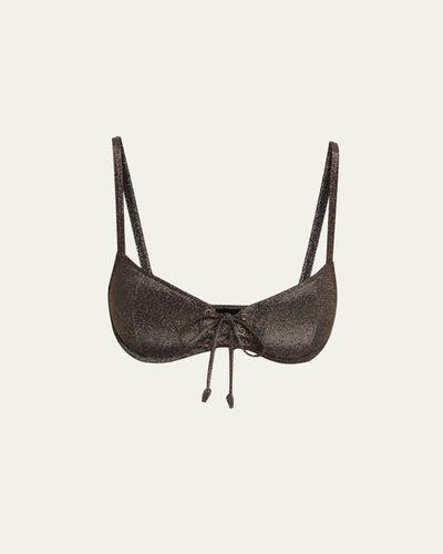 Ulla Johnson Noa Tie-Front Bikini Top