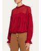 Ulla Johnson Pearl Silk Chiffon Blouse - 4
