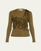 Ulla Johnson Polina Ruffled Jersey Long-Sleeve Top - 1