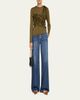 Ulla Johnson Polina Ruffled Jersey Long-Sleeve Top - 2
