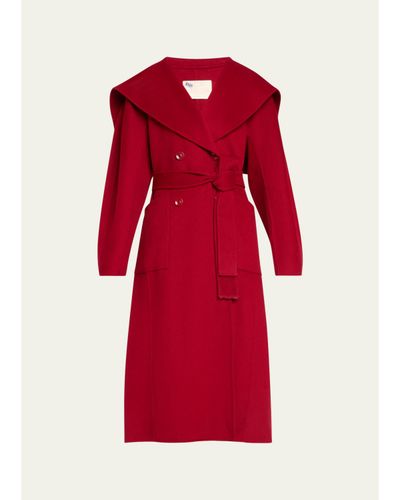 Ulla Johnson Rory Wool-Cashmere Belted Double-Breasted Sailor Coat
