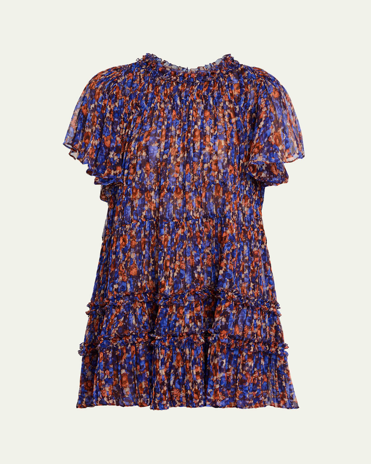 knee length dresses for ladies Purple silk chiffon mini dress