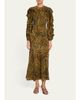 Ulla Johnson Sabrina Long-Sleeve Silk Maxi Dress - 2