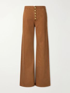 ULLA JOHNSON The Jasmine belted low-rise wide-leg jeans