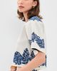 Ulla Johnson Ulla Johnson Alara Short Sleeve Knit Jacquard Top Lapis - 4