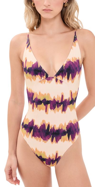 Ulla Johnson Ulla Johnson Alba Deep V Maillot One Piece Quarry