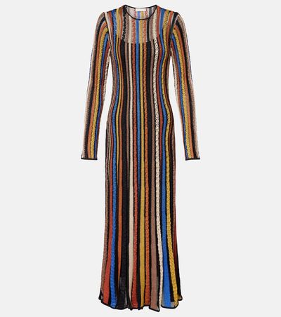 Ulla Johnson Ulla Johnson Albie striped lamÃ© maxi dress
