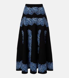 Ulla Johnson Ulla Johnson Alessia knitted jacquard midi skirt
