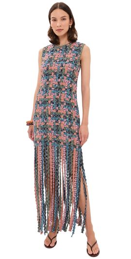 Ulla Johnson Ulla Johnson Alexis Fringe Knit Dress Sunweave