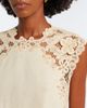 Ulla Johnson Ulla Johnson Amelie crochet-trimmed linen top - 3