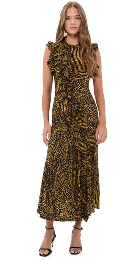 Ulla Johnson Ulla Johnson Ameline Silk Dress Wren