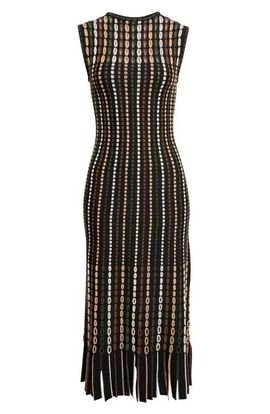 Ulla Johnson Ulla Johnson Amina Fringe Knit Midi Dress