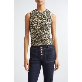 Ulla Johnson Ulla Johnson Annie Print Jersey Top