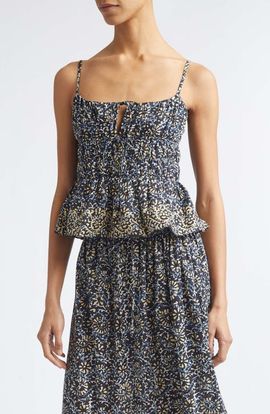 Ulla Johnson Ulla Johnson Anya Smocked Peplum Camisole