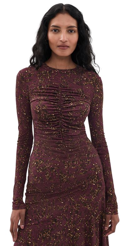 Ulla Johnson Ulla Johnson Asha Jersey Top Claret Floral