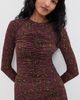 Ulla Johnson Ulla Johnson Asha Jersey Top Claret Floral - 2