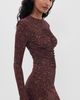 Ulla Johnson Ulla Johnson Asha Jersey Top Claret Floral - 4