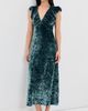 Ulla Johnson Ulla Johnson Astra Velvet Dress Jadeite - 2
