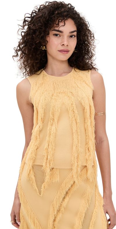 Ulla Johnson Ulla Johnson Bonnie Sleeveless Knit Top Goldfinch