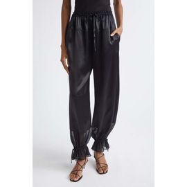Ulla Johnson Ulla Johnson Camile Mixed Media Cinched Silk Pants