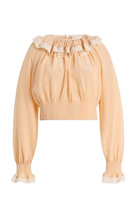 Ulla Johnson Ulla Johnson Celesta Ruffled Silk Blouse