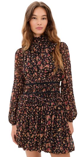 Ulla Johnson Ulla Johnson Celestine Silk Dress Noir Mille/Fleur