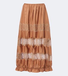 Ulla Johnson Ulla Johnson Chantal lace-trimmed silk maxi skirt