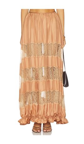 Ulla Johnson Ulla Johnson Chantal Silk Midi Skirt