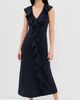 Ulla Johnson Ulla Johnson Chiara Cotton Ruffle Dress Midnight - 2