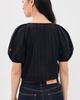 Ulla Johnson Ulla Johnson Clara Short Sleeve Cotton Top Noir - 3